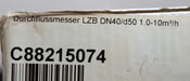 Bild des Artikels BKG-Durchflussmesser-aus-Kunststoff-LZB-DN40/d50-Messbereich1,0-10m³/h