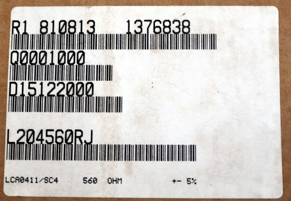 Bild des Artikels DRALORIC-1000x-Metallschichtwiderstände-560Ω-G53-SC4-560-Ohm-Toleranz-5%