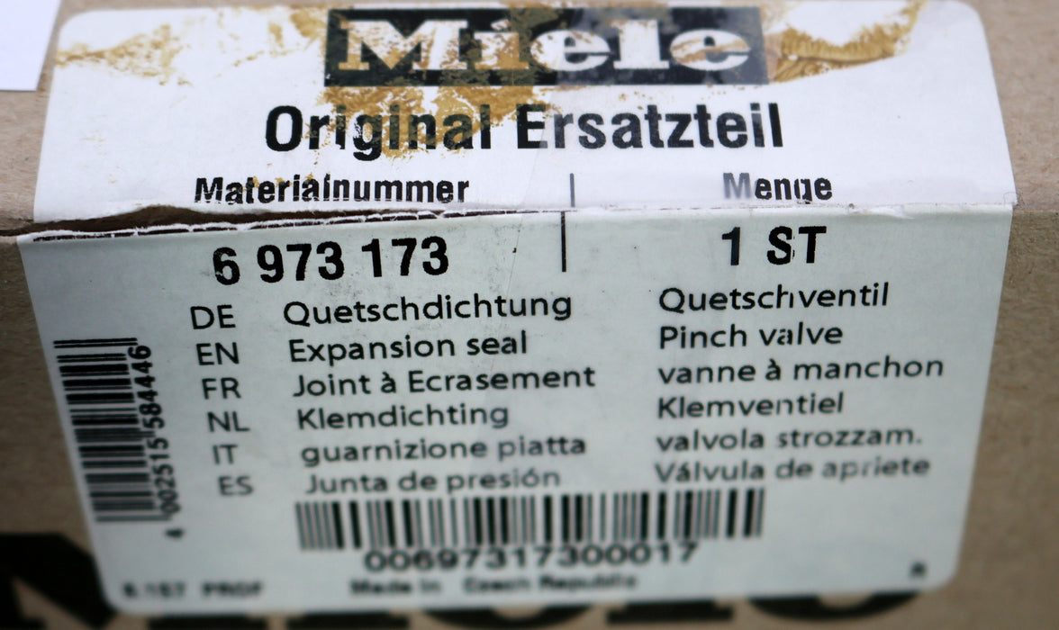 Bild des Artikels MIELE-Quetschdichtung-für-Querventil-Mat.Nr.-6-973-173-unbenutzt-in-OVP