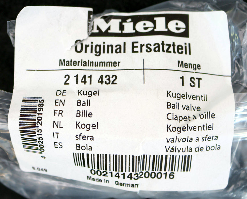 Bild des Artikels MIELE-2x-Kugel-für-Kugelventil-KB-Mat.Nr.-2-141-432-Ø-60mm-unbenutzt-in-OVP