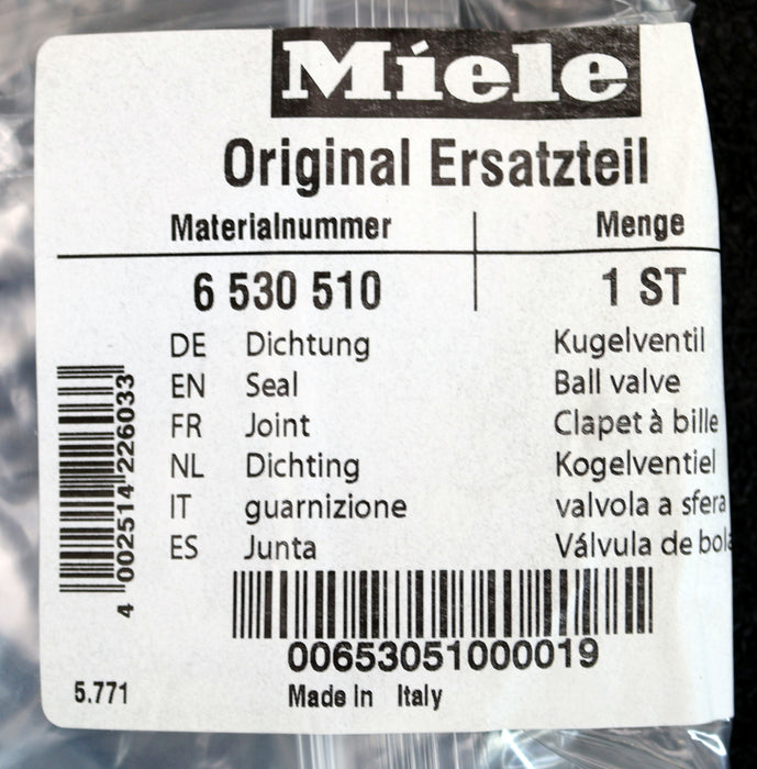 Bild des Artikels MIELE-3x-Dichtung-für-Kugelventil-Mat.Nr.-6-530-510-unbenutzt-in-OVP