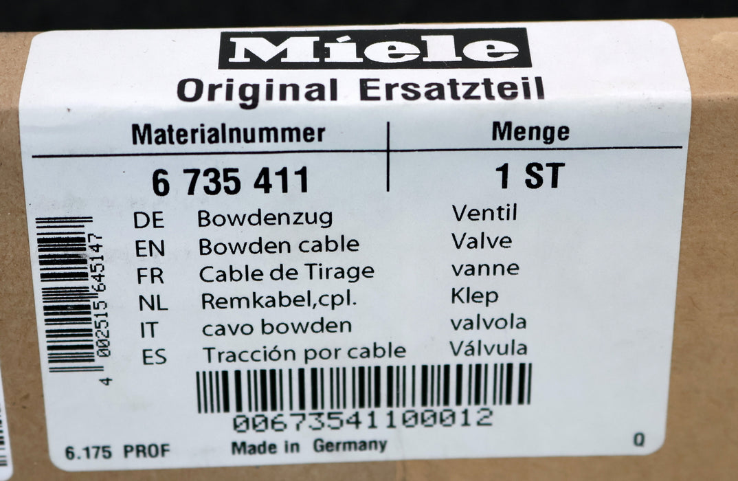 Bild des Artikels MIELE-Bowdenzug-für-Ventil-Mat.Nr.-6-735-411-unbenutzt-in-OVP
