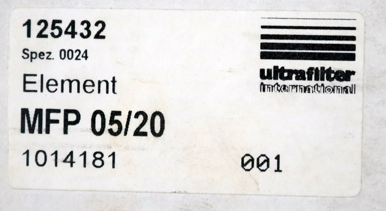 Bild des Artikels ULTRAFILTER-Filterelement-MFP-05/20-Art.Nr.-125432-UF-Gewindeende-Ø-52mm