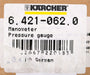 Bild des Artikels KÄRCHER-Manometer-Art.Nr.:-6.421-062.0-RG-1/4''-0-160bar-zu-HDS-800-/-1200-S