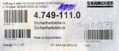 Bild des Artikels KÄRCHER-Sicherheitsblock-Art.Nr.:-4.749-111.0-unbenutzt-in-OVP