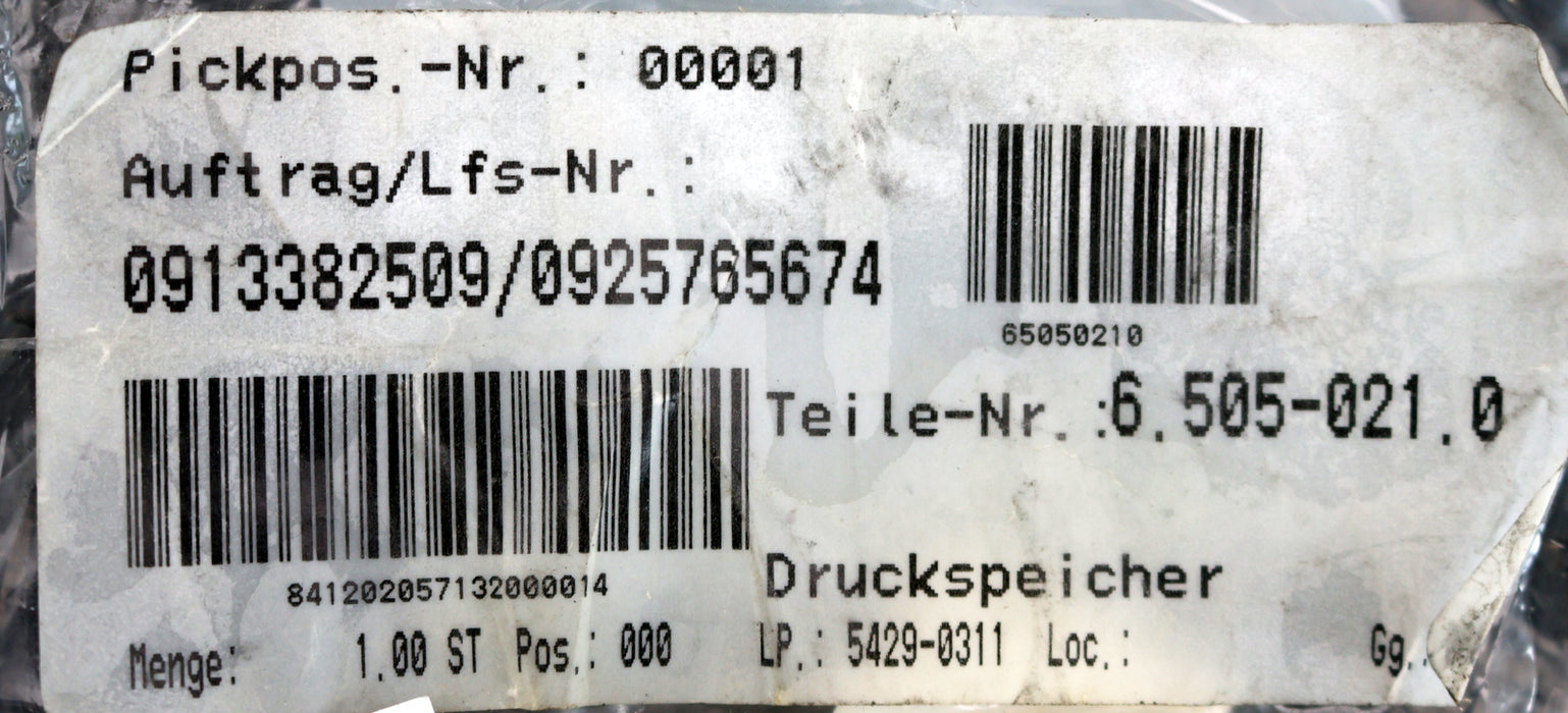 Bild des Artikels KÄRCHER-Druckspeicher-Art.Nr.:-6.505-021.0-30bar-Stickstoff-Fülldruck