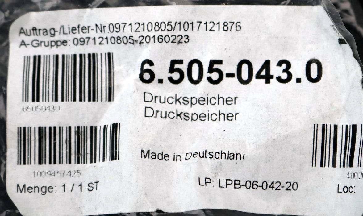 Bild des Artikels KÄRCHER-Druckspeicher-Art.Nr.:-6.505-043.0-655psi-für-Typ-HDC-20-16-unbenutzt