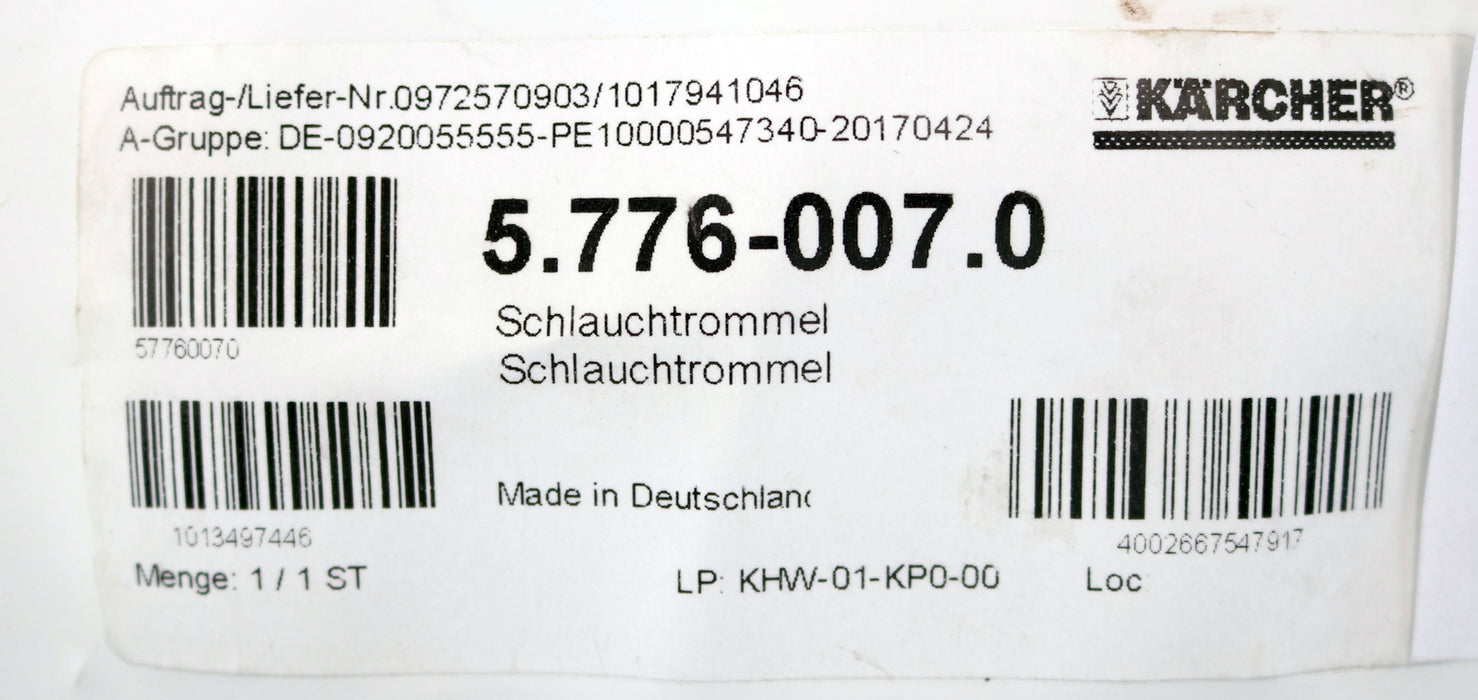 Bild des Artikels KÄRCHER-Schlauchtrommel-Art.Nr.:-5.776-007.0-unbenutzt