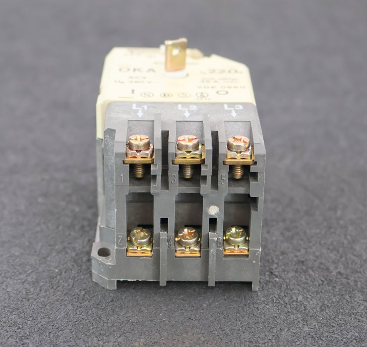 Bild des Artikels CONDOR-Motorschutzschalter-OKA-22A-380VAC-22-16A-unbenutzt