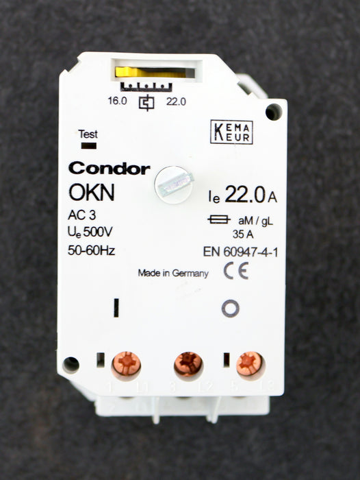 Bild des Artikels CONDOR-Motorschutzschalter-OKN-220-AL-Art.No.-203483-500VAC-16-22A