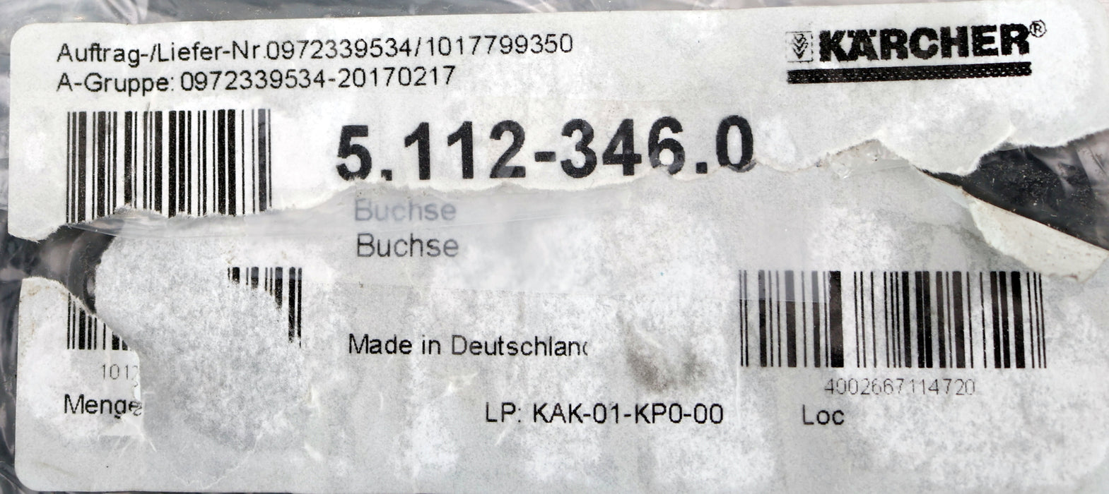 Bild des Artikels KÄRCHER-Buchse-20/29x36x15mm-Art.Nr.:-5.112-346.0-für-HDS-800E-unbenutzt