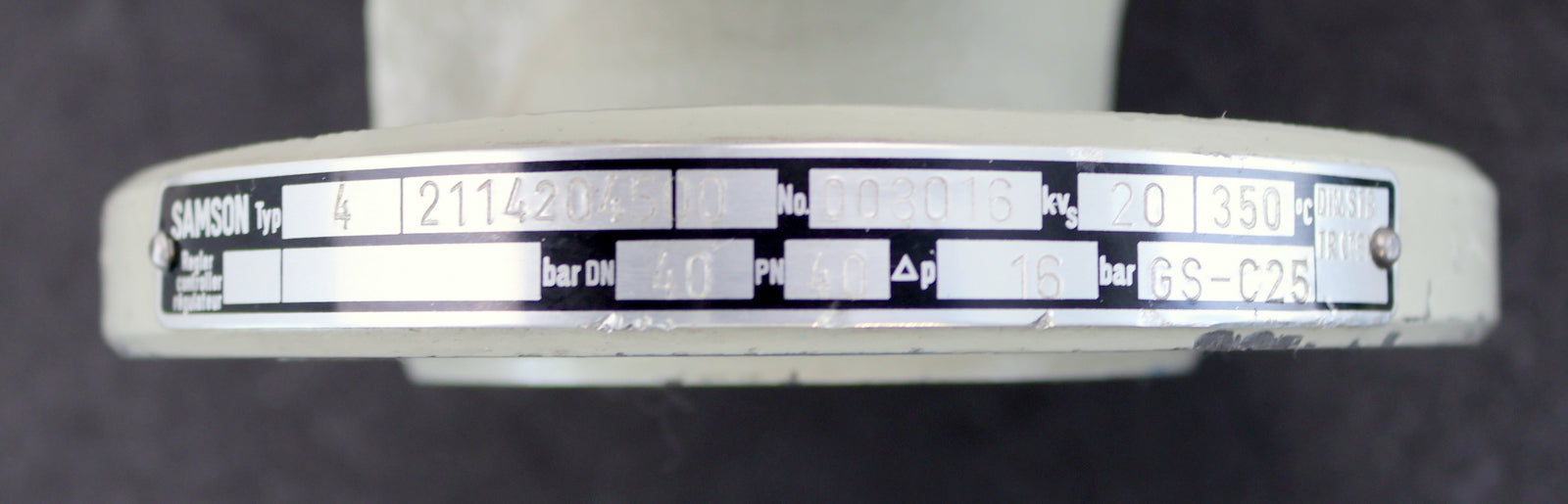 Bild des Artikels SAMSON-Temperaturregler-Typ-4-2114204500-No.-008016-DN40-PN40-16bar-350°C