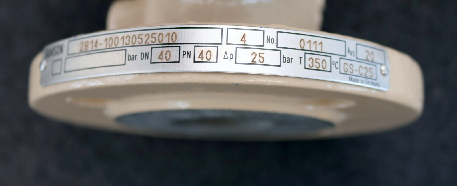 Bild des Artikels SAMSON-Temperaturregler-Typ-4-2814-100130525010-No.-0111-DN40-PN40-16bar-350°C