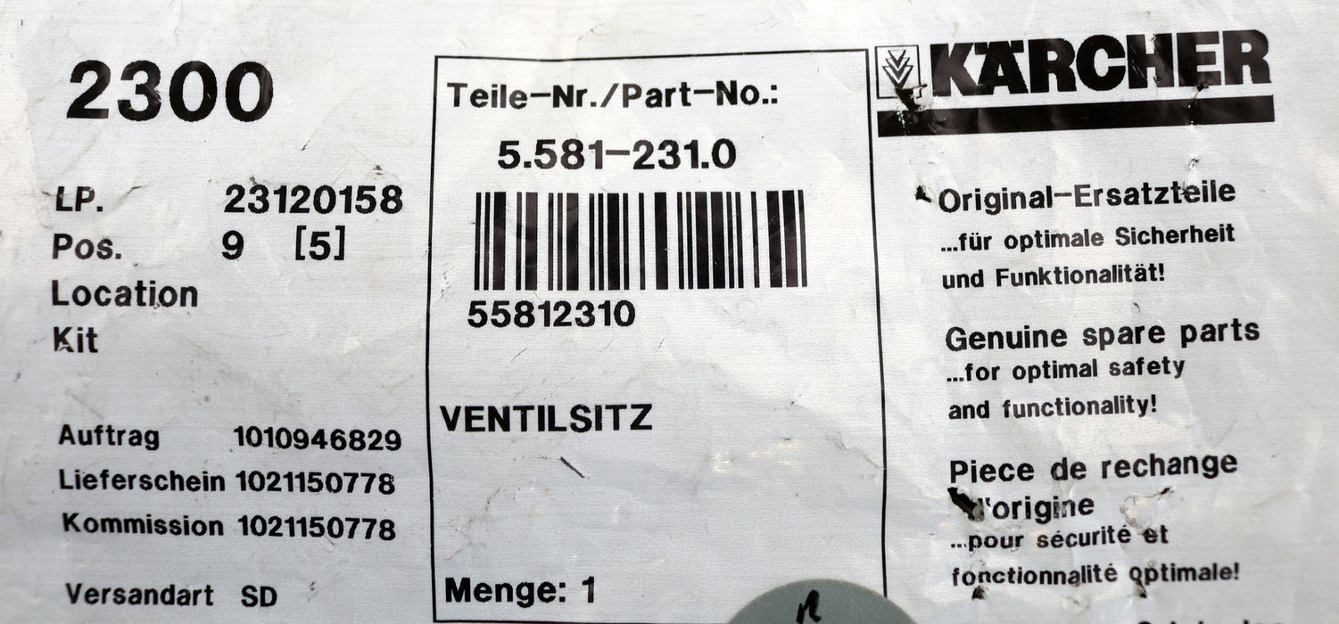 Bild des Artikels KÄRCHER-3x-Ventilsitz-Art.Nr.:-5.581-231.0-unbenutzt