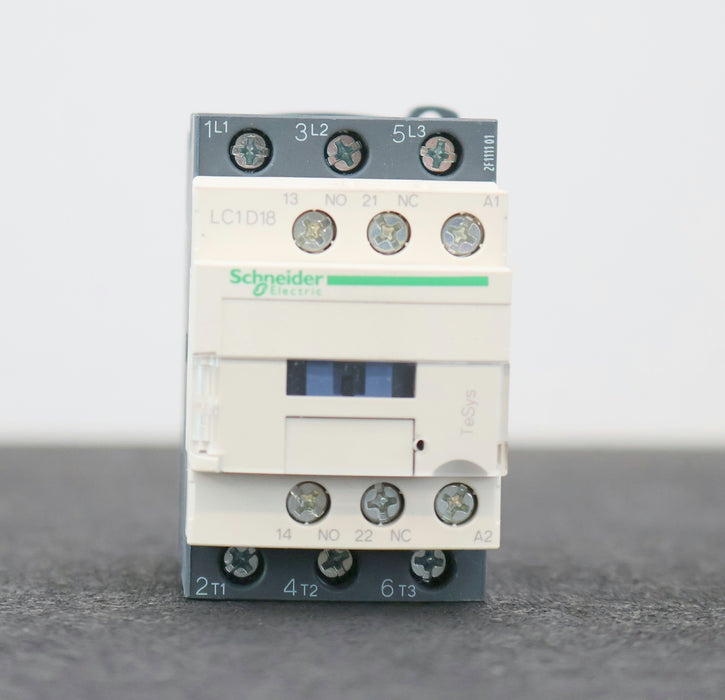 Bild des Artikels SCHNEIDER-ELECTRONIC-Schütz-LC1D18-Spullenspannung-24V-50/60Hz-32A-690V-6kV