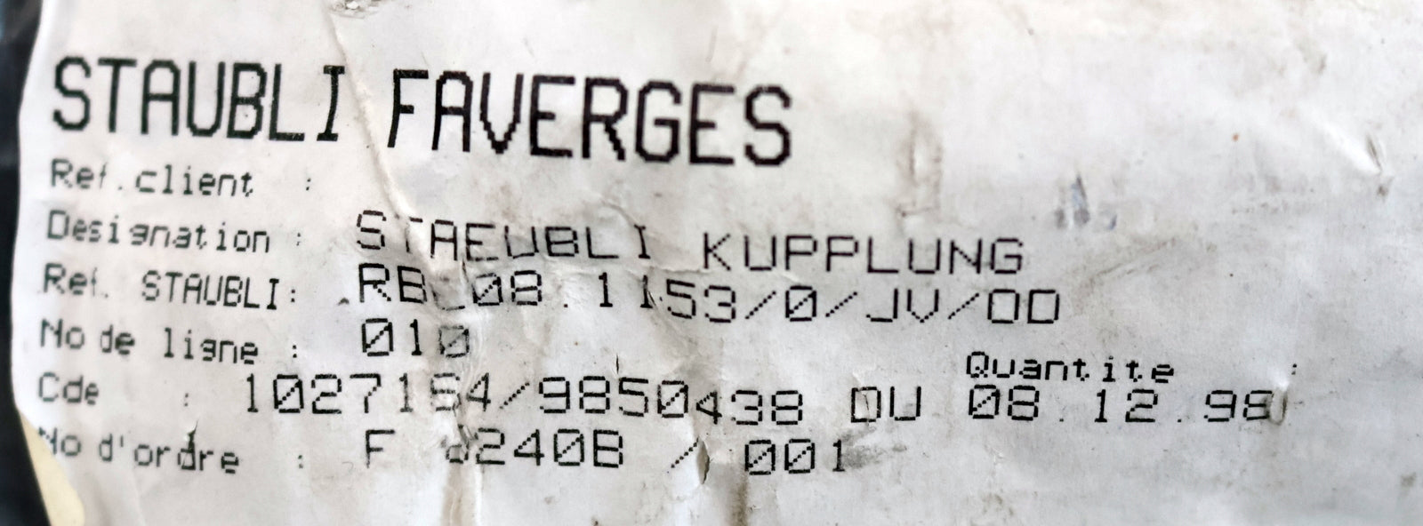 Bild des Artikels STÄUBLI-RBE-Kupplungen-für-Laborgeräte-RBE08.-1153/0./JV/OD-AG-1/2''-unbenutzt