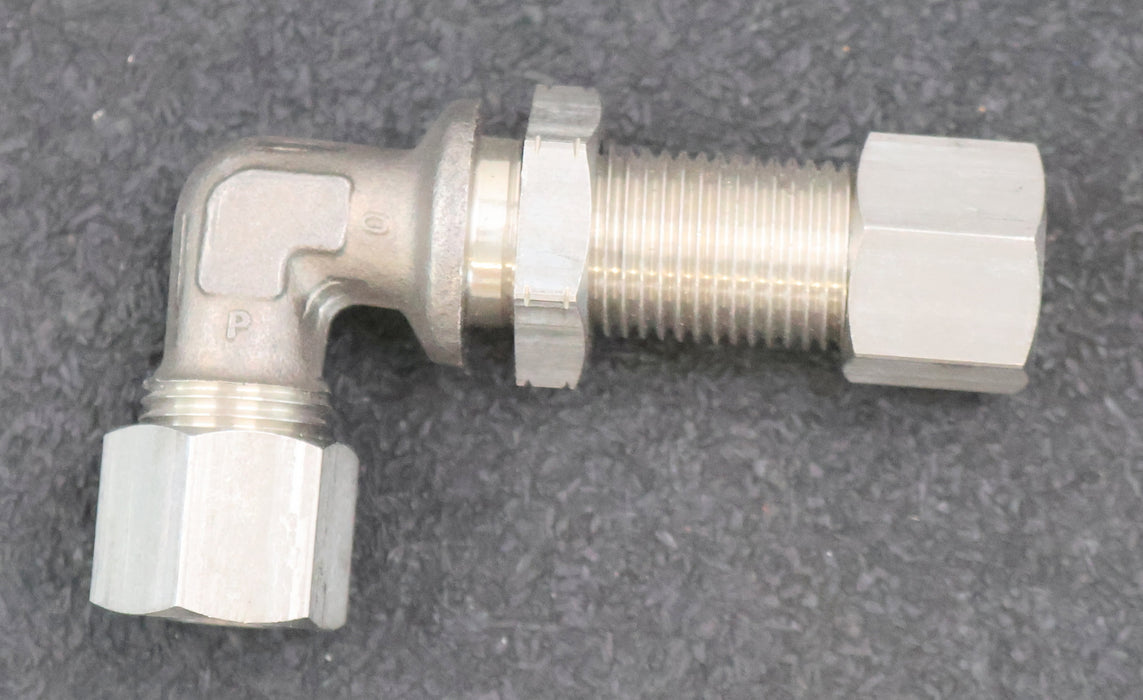 Bild des Artikels Winkel-Schottverschraubung-aus-Edelstahl-A-WSV-10-L-GewindeØ-16mm-RohrØ-10mm