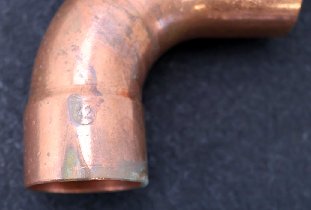 Bild des Artikels WIKU-KIWA-2x-Kupfer-Lötfitting-Bogen-90°-DN42mm-5001A-Nr.-1013201420000