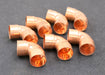 Bild des Artikels 7x-Kupfer-Lötfitting-Bogen-90°-DN35mm-kurz-unbenutzt
