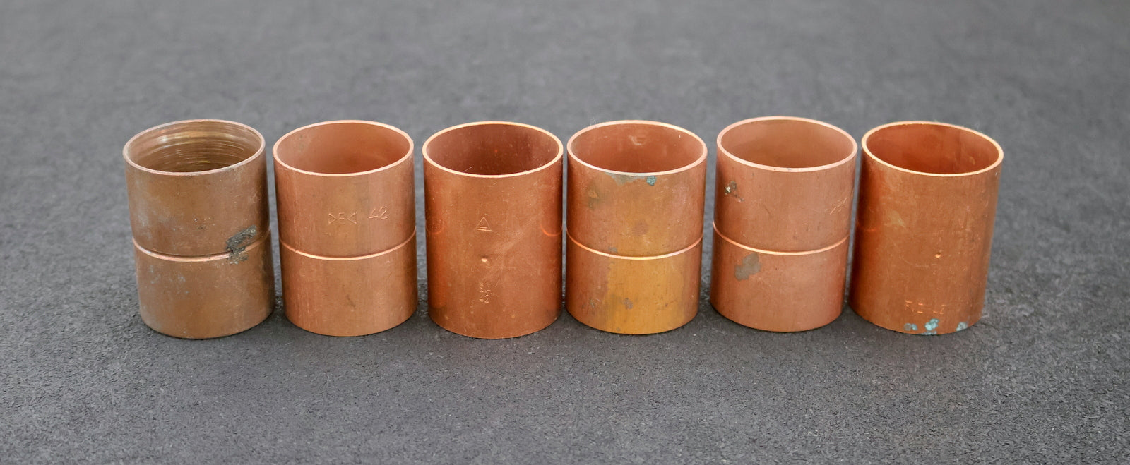 Bild des Artikels WICU-6x-Kupfer-Lötfitting-Muffe-DN42mm-unbenutzt