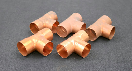 Bild des Artikels WICU-5x-Kupfer-Lötfitting-T-Stück-DN42mm-5130-Art.Nr.-1013213420000-unbenutzt