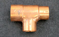 Bild des Artikels Kupfer-Lötfitting-T-Stück-Abzweig-und-Durchgang-reduziert-DN35x28x28mm-unbenutzt