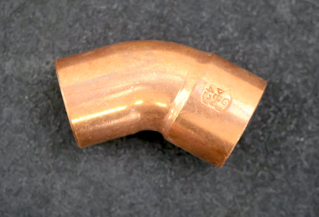 Bild des Artikels 2x-Kupfer-Lötfitting-Bogen-45°-DN42mm-unbenutzt