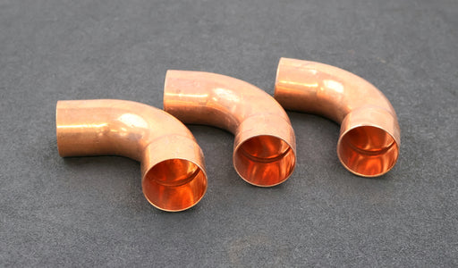 Bild des Artikels 3x-Kupfer-Lötfitting-Bogen-90°-DN42mm-unbenutzt