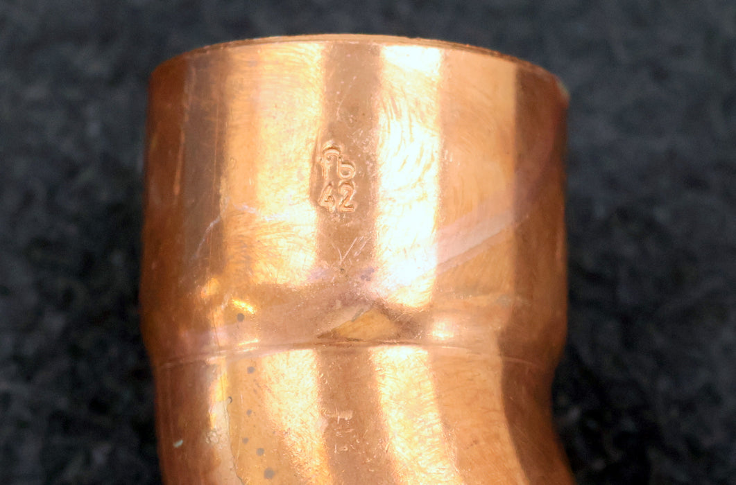 Bild des Artikels 3x-Kupfer-Lötfitting-Bogen-90°-DN42mm-unbenutzt