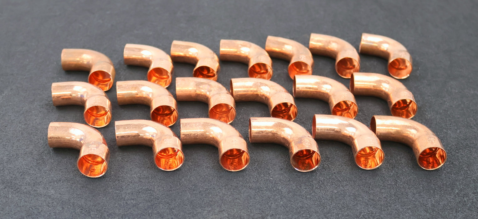 Bild des Artikels WIKU-19x-Kupfer-Lötfitting-Bogen-90°-DN22mm-5001A-Art.Nr.-1013201220000