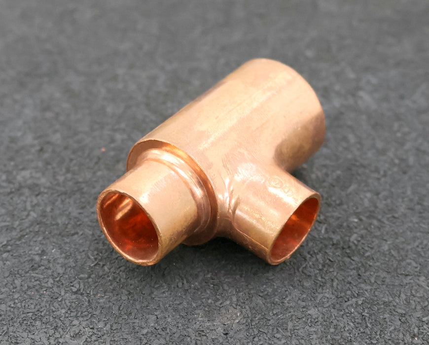 Bild des Artikels WICUKupfer-Lötfitting-T-Stück-Abzweig-und-Durchgang-reduziert-DN22x15x15mm