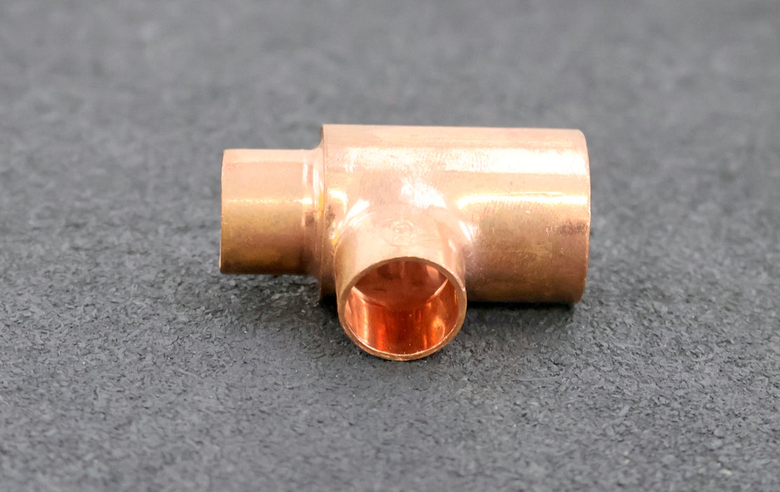 Bild des Artikels WICUKupfer-Lötfitting-T-Stück-Abzweig-und-Durchgang-reduziert-DN22x15x15mm