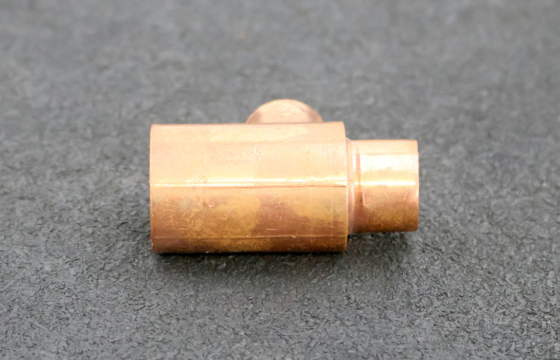 Bild des Artikels WICUKupfer-Lötfitting-T-Stück-Abzweig-und-Durchgang-reduziert-DN22x15x15mm