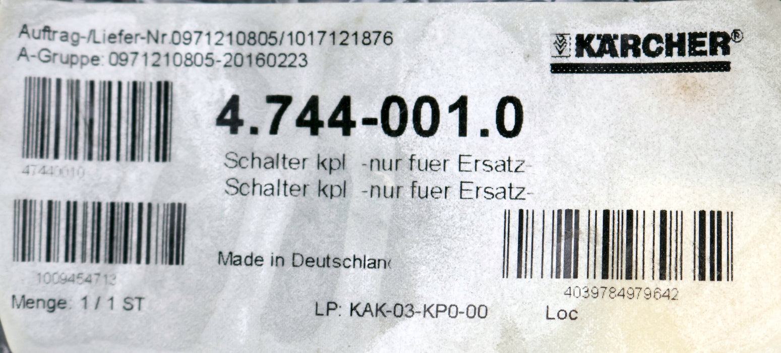 Bild des Artikels KÄRCHER-Schalter-kpl.-nur-für-Ersatz-Art.Nr.:-4.744-001.0-für-Typ-HDC-20-16