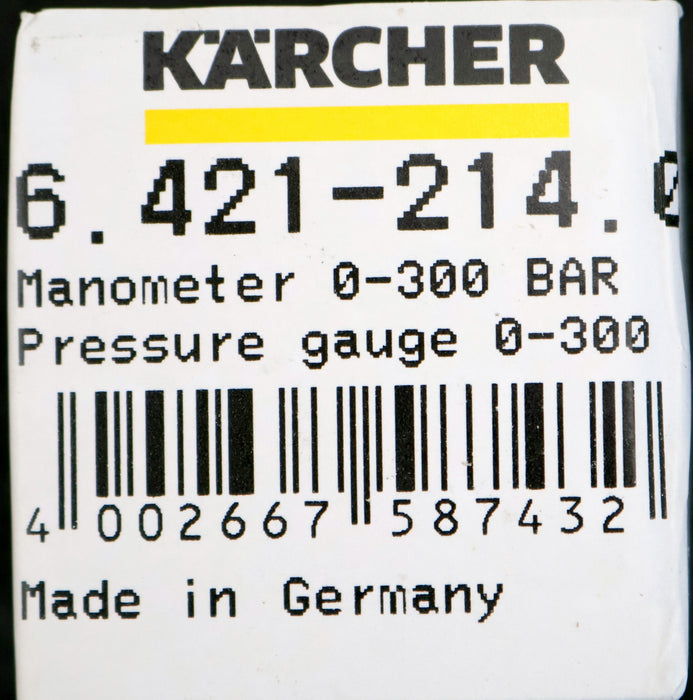 Bild des Artikels KÄRCHER-Manometer-Art.Nr.:-6.421-214.0-0-300bar-zu-HD-890-unbenutzt-in-OVP