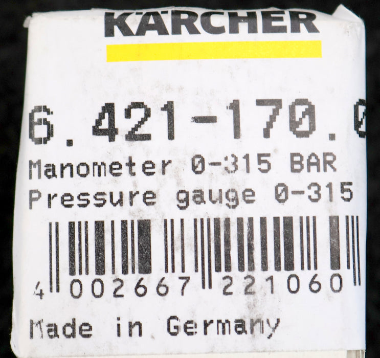 Bild des Artikels KÄRCHER-Manometer-Art.Nr.:-6.421-170.0-0-315bar-zu-HDS-801-E-unbenutzt-in-OVP