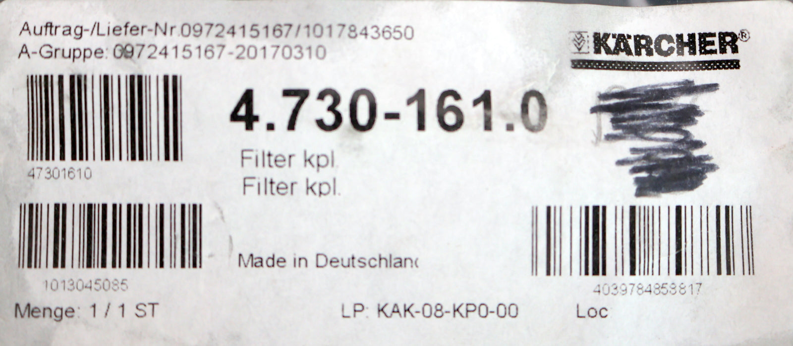 Bild des Artikels KÄRCHER-Wasserfilter-HD-komplett-Art.Nr.:-4.730-161.0-unbenutzt
