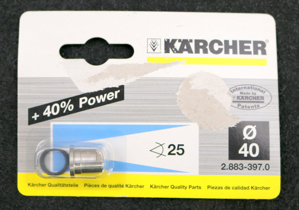 Bild des Artikels KÄRCHER-Powerdüse-Spritzwinkel-25°-Ø-40mm-Art.Nr.:-2.883-397.0-unbenutzt-in-OVP