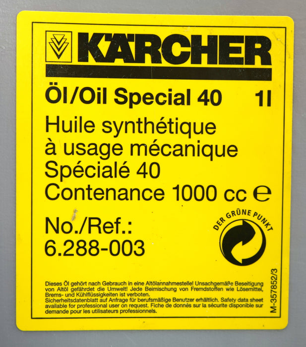 Bild des Artikels KÄRCHER-Öl-HYPOID-SAE-40-Inhalt-1L-Art.Nr.:-6.288-003.0-unbenutzt-in-OVP