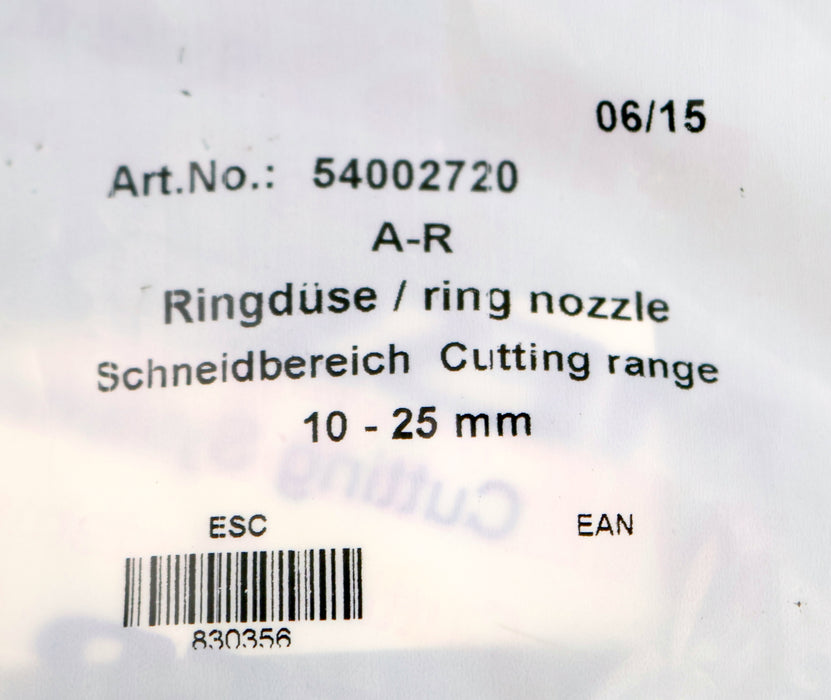 Bild des Artikels MESSER-3x-Ringdüse-ring-nozzle-Schneidbereich-10-25mm-Art.Nr.-54002720