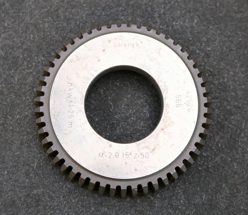 Bild des Artikels LORENZ-Scheibenschneidrad-m=-2mm-15°-EGW-Z-=-50-hkw=-1,25m-gear-shaper-