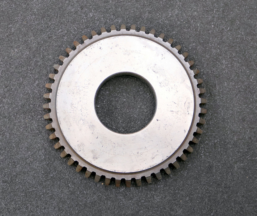 Bild des Artikels LORENZ-Scheibenschneidrad-gear-shaper-m=-2,5mm-15°-EGW-Z-=-48-hkw=-1,31m