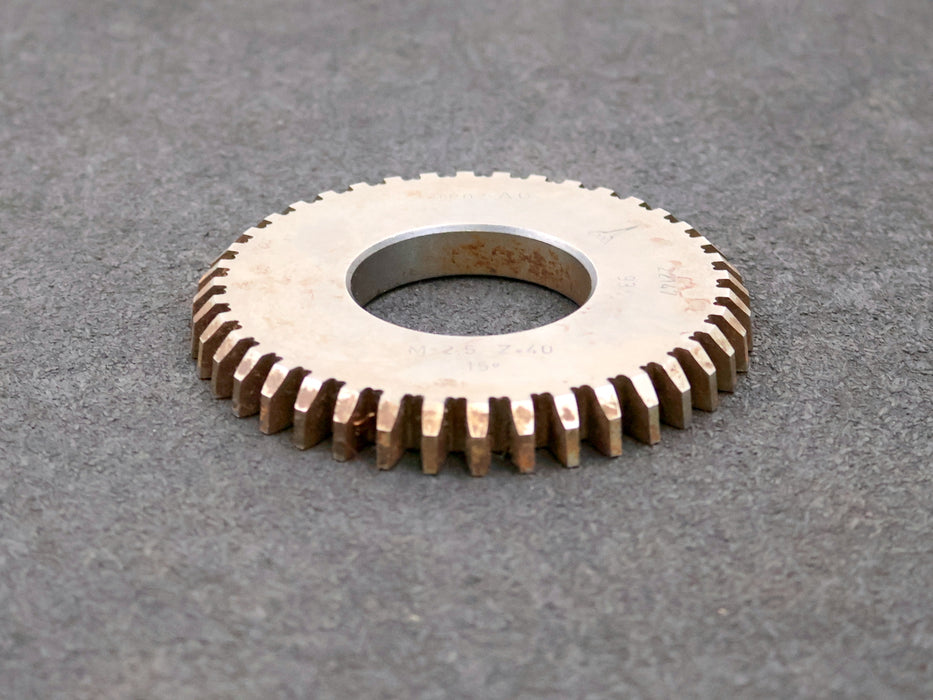 Bild des Artikels LORENZ-Scheibenschneidrad-gear-shaper-m=-2,5mm-15°-EGW-Z-=-40-gebraucht