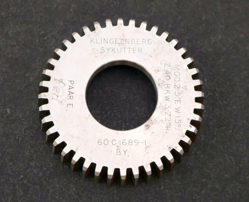 Bild des Artikels KLINGELNBERG-Scheibenschneidrad-m=-2,5mm-15°-EGW-Z=-40-hkw=-3.22m/m