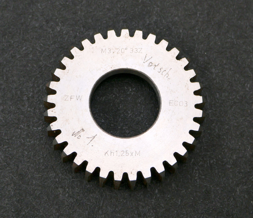 Bild des Artikels ZFW-Scheibenschneidrad-Vorschneider-m=-3mm-20°-EGW-Z=-33-Kh=-1,25xM