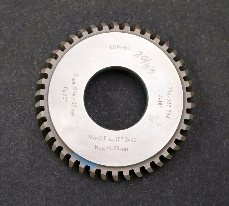 Bild des Artikels LORENZ-Scheibenschneidrad-Treppenschliff-m=-2,5mm-15°-EGW-Z=-42-schrägverzahnt