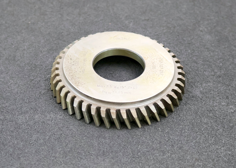 Bild des Artikels LORENZ-Scheibenschneidrad-mit-Treppenschliff-m=-2,5mm-15°-EGW-Z=-42
