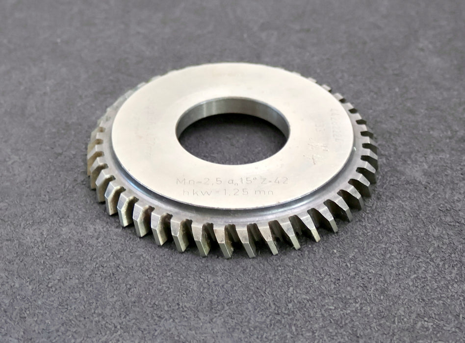 Bild des Artikels LORENZ-Scheibenschneidrad-Treppenschliff-m=-2,5mm-15°-EGW-Z=-42-Ø119x15xØ1-3/4"