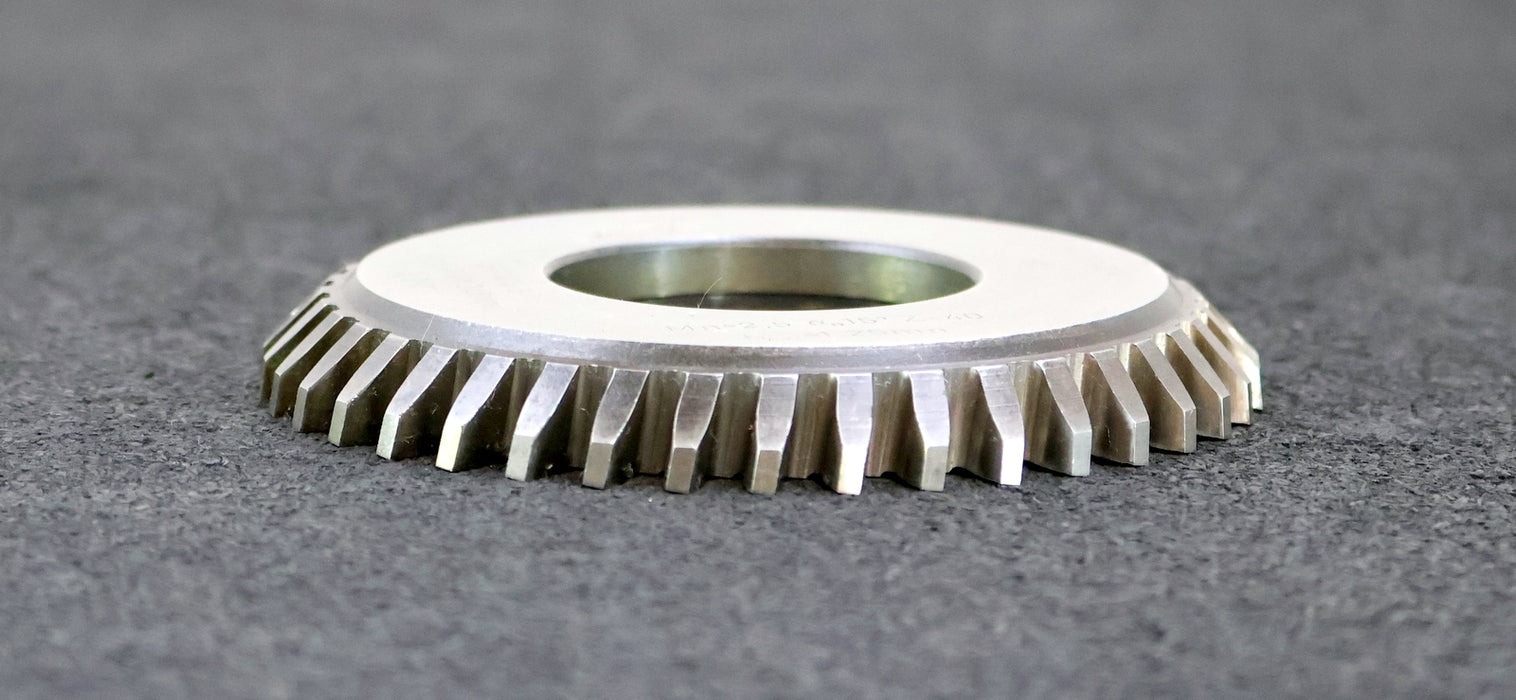 Bild des Artikels LORENZ-Scheibenschneidrad-mit-Treppenschliff-gear-shaper-m=-2,5mm-15°-EGW-Z=-40