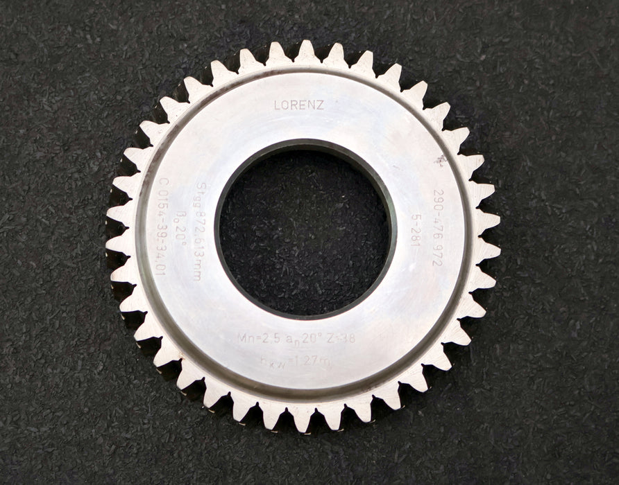Bild des Artikels LORENZ-Scheibenschneidrad-mit-Treppenschliff-gear-shaper-m=-2,5mm-20°-EGW-Z=-38